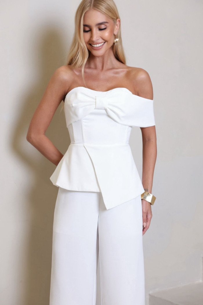 MACACÃO VANESSA ALFAIATARIA PREMIUM  - OFF WHITE