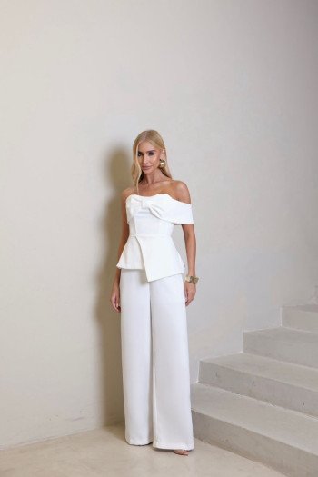 MACACÃO VANESSA ALFAIATARIA PREMIUM  - OFF WHITE