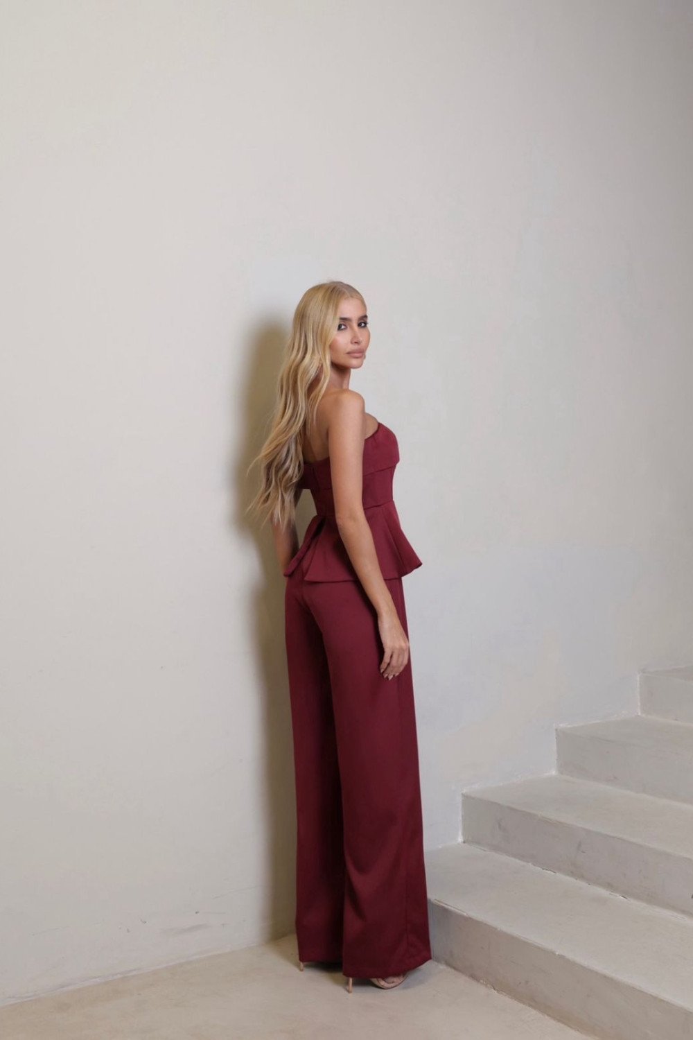 MACACÃO VANESSA ALFAIATARIA PREMIUM  - VINHO