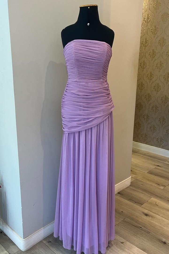 VESTIDO DE FESTA ALICE MICROTULE COM CAPA - LILÁS