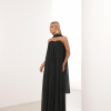 VESTIDO LONGO FIORELLA FAIXA CHOKER - PRETO