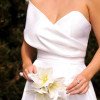 VESTIDO FESTA GLAM DECOTE OMBRO A OMBRO ZIBELINE NOIVINHAS - OFF WHITE