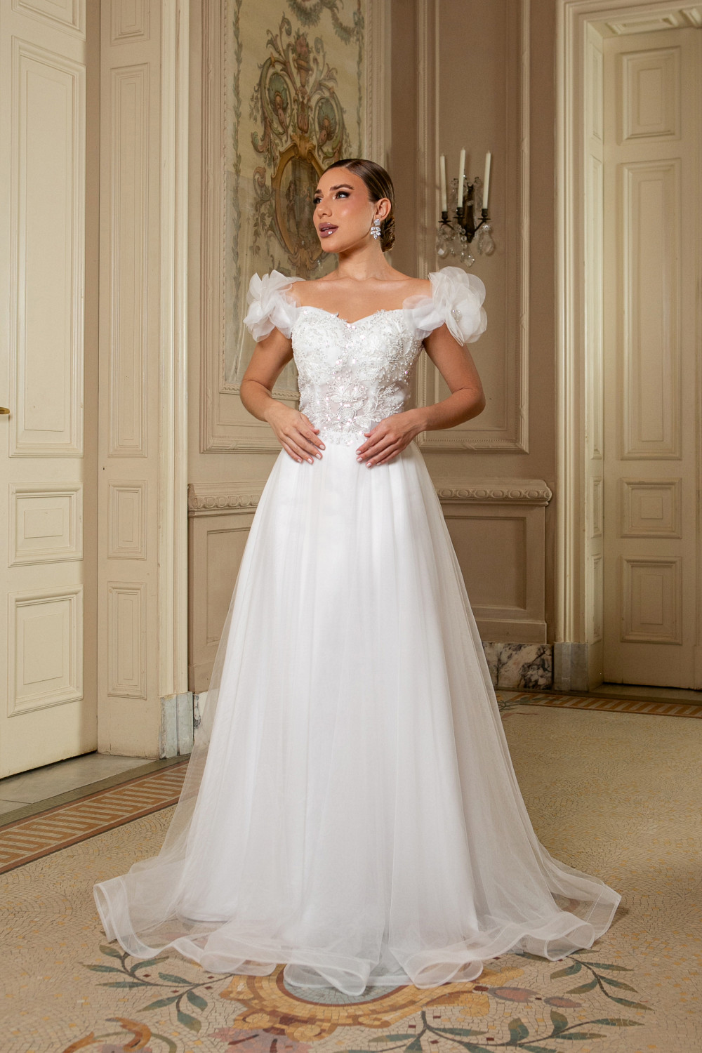 VESTIDO BORDADO MARIE NOIVINHAS - BRANCO