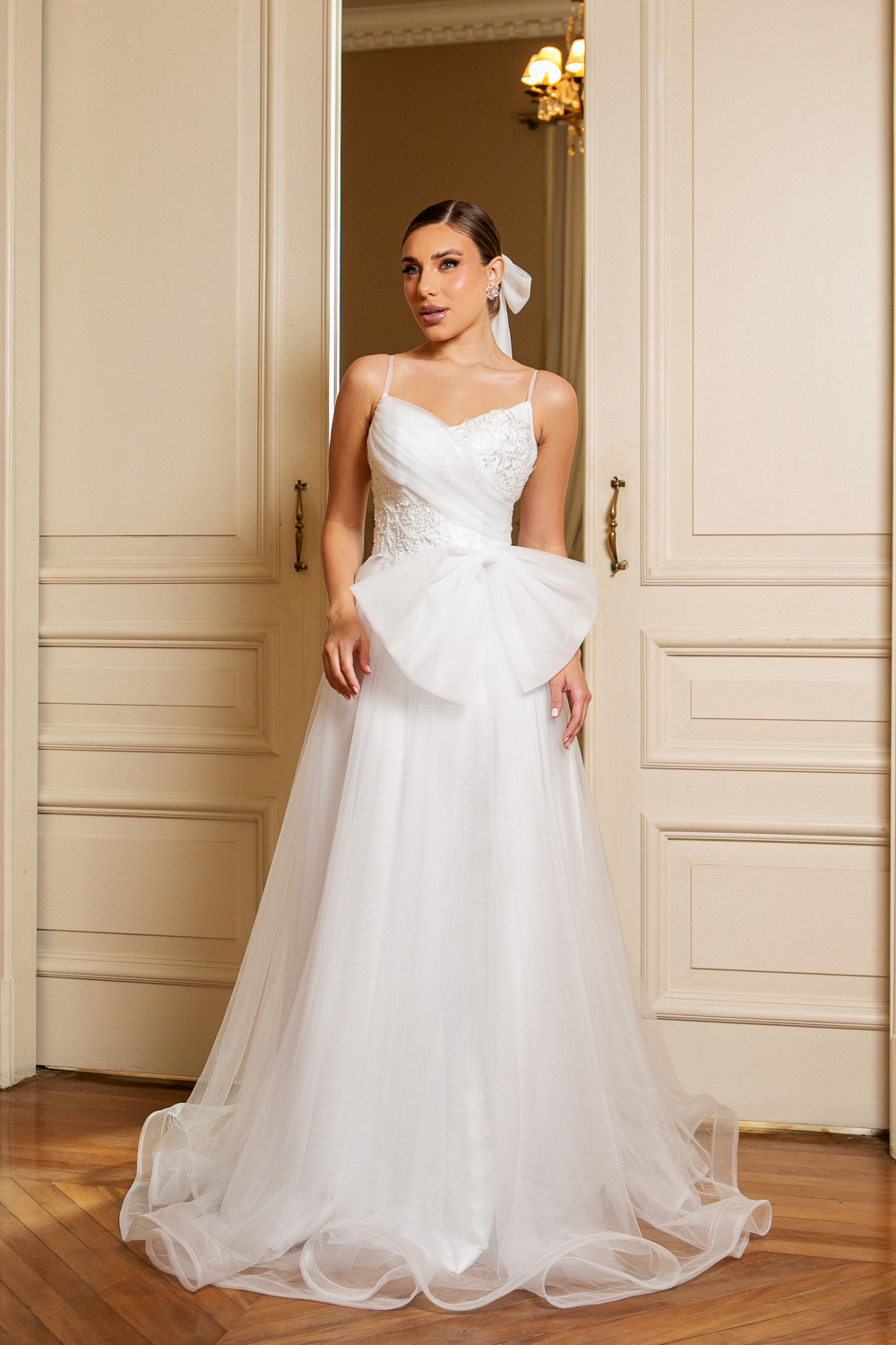 VESTIDO BORDADO VALENTINA NOIVINHAS - BRANCO