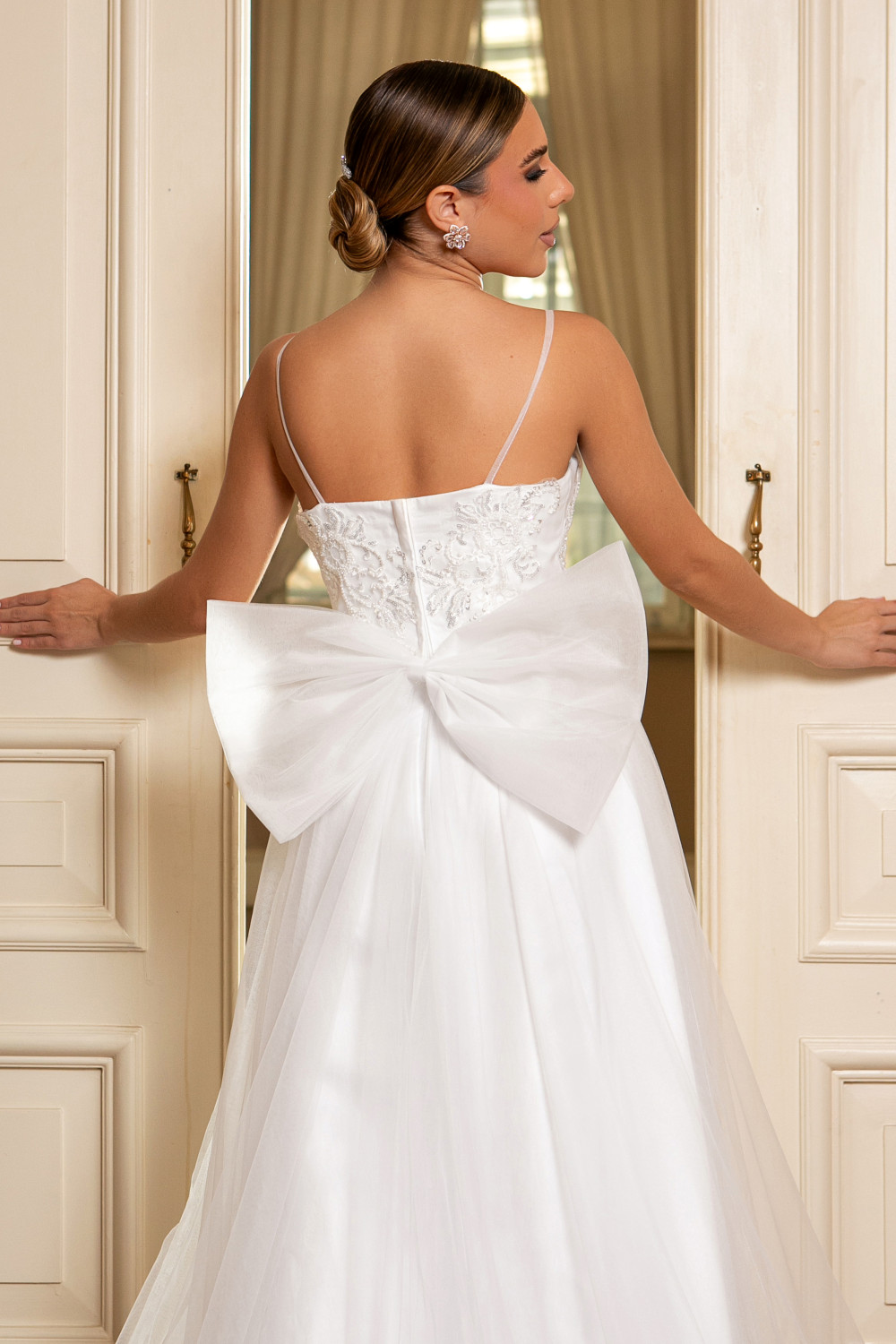 VESTIDO BORDADO VALENTINA NOIVINHAS - BRANCO