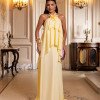 VESTIDO DE FESTA ANTONELLA FRENTE ÚNICA - AMARELO
