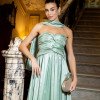 VESTIDO DE FESTA CAMILLE TAFETÁ CHOKER - VERDE MENTA