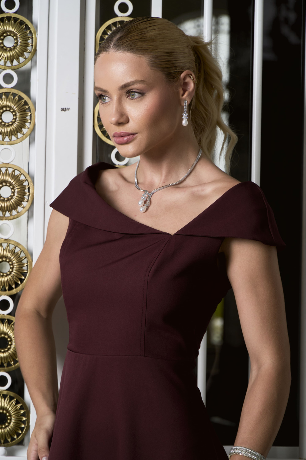 VESTIDO ANTÔNIA MIDI - VINHO