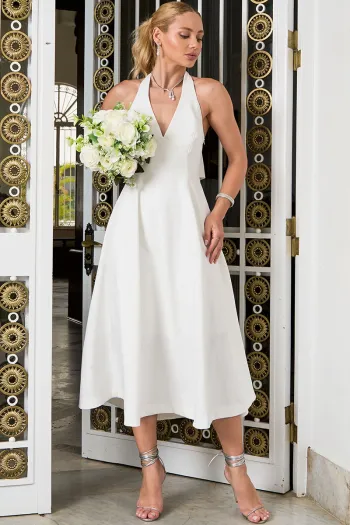 VESTIDO FILOMENA MIDI - OFF WHITE