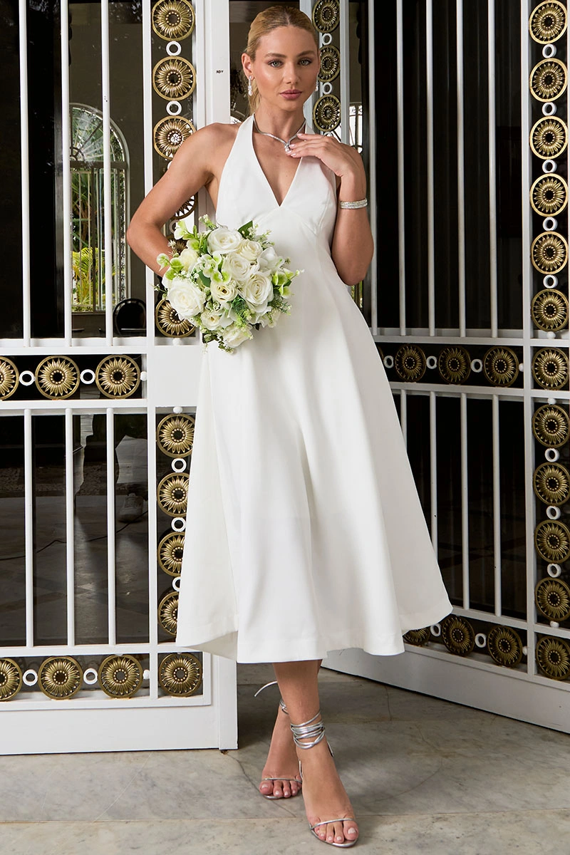 VESTIDO FILOMENA MIDI - OFF WHITE