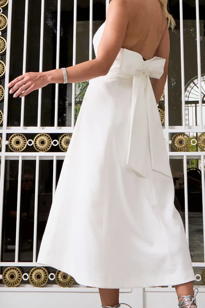 VESTIDO FILOMENA MIDI - OFF WHITE