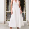 VESTIDO FILOMENA MIDI - OFF WHITE