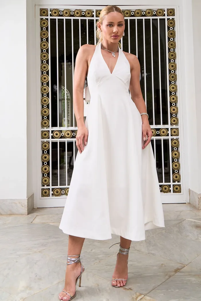 VESTIDO FILOMENA MIDI - OFF WHITE