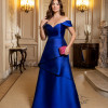 VESTIDO VITÓRIA ZIBELINE OMBRO A OMBRO - AZUL ROYAL