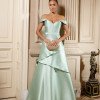 VESTIDO VITÓRIA ZIBELINE OMBRO A OMBRO - VERDE MENTA