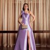 VESTIDO DE FESTA PALOMA ZIBELINE UM OMBRO - LAVANDA