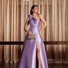 VESTIDO DE FESTA PALOMA ZIBELINE UM OMBRO - LAVANDA