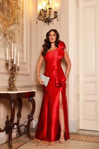 VESTIDO DE FESTA BELO HORIZONTE ZIBELINE - VERMELHO