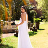 VESTIDO VALENTINA CREPE MUSSELINE NOIVINHAS - OFF WHITE