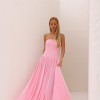 VESTIDO HELOÍSA BARBATANA T.Q.C. - ROSA CLARO