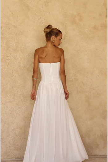 VESTIDO HELOÍSA BARBATANA T.Q.C. - BRANCO