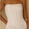 VESTIDO HELOÍSA BARBATANA T.Q.C. - BRANCO