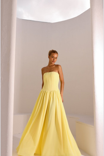 VESTIDO HELOÍSA BARBATANA T.Q.C. - AMARELO