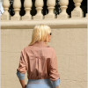 CAMISA HELLENA LISTRADA - CAMEL