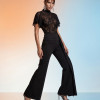 CONJUNTO RENDA PANTALONA CAPRI - PRETO