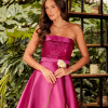 VESTIDO DE FESTA GLAMOROUS BUSTO PAETÊ ZIBELINE T.Q.C - FÚCSIA