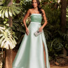 VESTIDO DE FESTA GLAMOROUS BUSTO PAETÊ ZIBELINE T.Q.C - VERDE MENTA