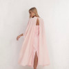 VESTIDO TAMIRES T.Q.C ALFAIATARIA COM CAPA CHIFFON - ROSE