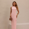 VESTIDO ÁGATA ALFAITARIA COM CAPA BABADOS NOIVINHAS - ROSÉ
