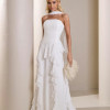 VESIDO ELISA CREPE BABADOS SAIA CHOKER - OFF WHITE