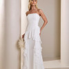 VESIDO ELISA CREPE BABADOS SAIA CHOKER - OFF WHITE