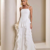 VESIDO ELISA CREPE BABADOS SAIA CHOKER - OFF WHITE