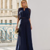 CONJUNTO LISBOA BLUSA E SAIA TULE - AZUL MARINHO