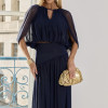CONJUNTO LISBOA BLUSA E SAIA TULE - AZUL MARINHO