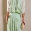 CONJUNTO LISBOA BLUSA E SAIA TULE - VERDE MENTA