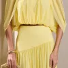 CONJUNTO LISBOA BLUSA E SAIA TULE - AMARELO