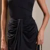 CONJUNTO SOHO JERSEY BLUSA REGATA E SAIA LONGA - PRETO