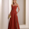VESTIDO DUBLIN T.Q.C. BUSTO BARBATANA - TERRACOTA