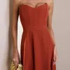 VESTIDO DUBLIN T.Q.C. BUSTO BARBATANA - TERRACOTA