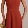 VESTIDO DUBLIN T.Q.C. BUSTO BARBATANA - TERRACOTA