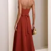 VESTIDO DUBLIN T.Q.C. BUSTO BARBATANA - TERRACOTA