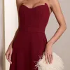VESTIDO DUBLIN T.Q.C. BUSTO BARBATANA - VINHO