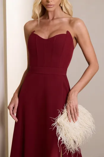 VESTIDO DUBLIN T.Q.C. BUSTO BARBATANA - VINHO