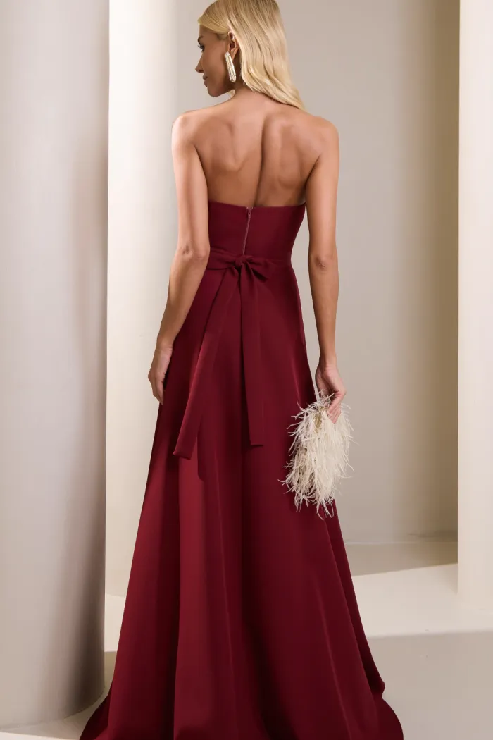 VESTIDO DUBLIN T.Q.C. BUSTO BARBATANA - VINHO