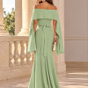  VESTIDO DE FESTA JOANE CREPE ALFAIATARIA COM CAPA - VERDE MENTA