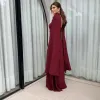 VESTIDO MARLENE COM CAPA DRAPEADO CINTURA - VINHO